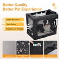 thumbnail image 4 of Gianna 30-Inch Collapsible Dog Crate, Soft Foldable Pet Kennel with 3-Door Mesh for Indoor & Outdoor, 4 of 5