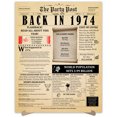 thumbnail image 1 of 50th Birthday Party Decor Poster 50 Years Ago Back In 1974, 1 of 5