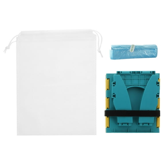 HEALEEP 1Pack Infant Foldable Toilet with Toilet Training Seat Function Compact Shape Plastic Material 9.6x7.7x5.9in