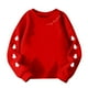 thumbnail image 4 of Blusas y camisas de manga larga con cuello redondo para niños Estampados navideños de manga larga Casual Suelto Forro polar para mayor calidez Sudadera con capucha de manga larga con cuello redondo pa, 4 of 5