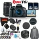 thumbnail image 1 of Canon EOS Rebel T6i DSLR Camera with 18-55mm Lens + Canon EF-S 55-250mm f/4-5.6 IS STM Lens 8546B002 + Canon EF 50mm f/1.4 USM Lens 2515A003 + Deluxe Cleaning Kit Bundle Canon 0591C003-23, 1 of 6