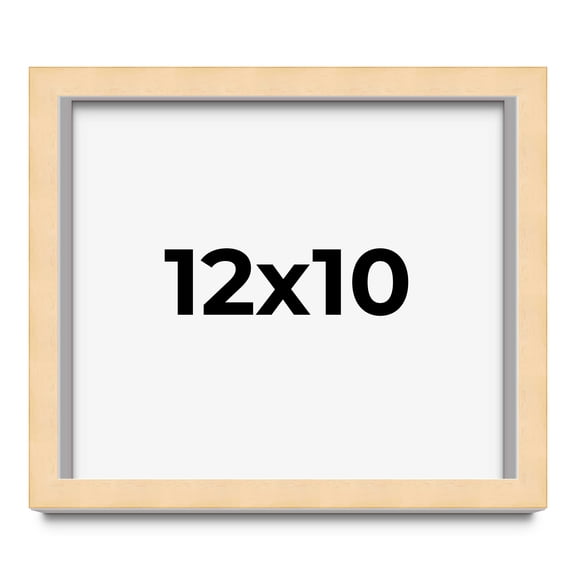 12x10 Shadow Box Frame Brown | 0.875 Inches Deep Real Wood Contemporary Shadowbox Display Frame |