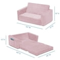 thumbnail image 4 of Sofá convertible a tumbona Serta Perfect Sleeper Pink Kids, 4 of 6