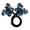 Navy, variant on Hearth & Gear Rhinestone Flower Hair Clip Bun Hair Twister Lazy Hair Curler Bun Maker Tail Rhinestone Flower Hair Clip Easy Bun Hair Bun Maker Hair Bun Maker Hair Pins For Buns Elastic Bands for Hair