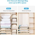 thumbnail image 2 of Space Saver Vacuum Storage Bags, Protective Material, Ideal For Blankets And Bedding, Reusable, Compress To Save Closet Space, Airtight Seal, Compatible With Any Vacuum Cleaner, 2 of 7