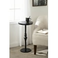 thumbnail image 6 of Kate and Laurel Stratton Rustic Pedestal Table, 13 x 13 x 26, Black, Decorative Pedestal Table for Decorating Smaller Living Areas and Hosting, 6 of 7