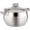 3 Quarts, variant on Modern 2 Quart Stainless Steel Stock Pot with Glass Lid, Tri-Ply Bottom for Even Heating, Induction Compatible, Dishwasher Safe, Heatproof Handles