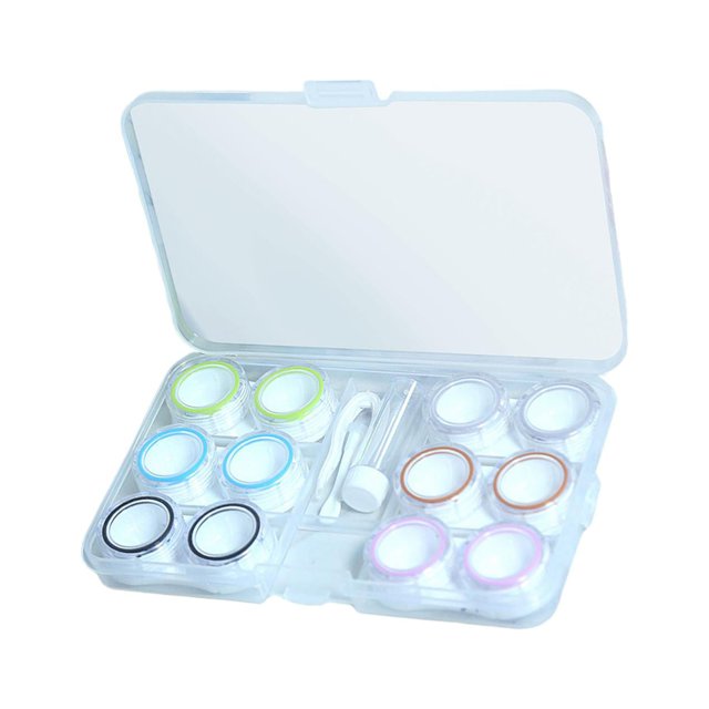Juego De 6 Pares De Estuches Para Lentes De Contacto Yinane 2xTravel