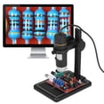 thumbnail image 2 of FlyFlise 1000X Magnification USB Digital Microscope with OTG Function Endoscope 8-LED Light Magnifying Glass Magnifier with Stand, 2 of 8