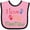 Pink and Black, variant on Inktastic I Love My Meemaw Girls Baby Bib
