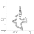 thumbnail image 3 of Finest Gold 10K White Gold Dove Charm, 3 of 3