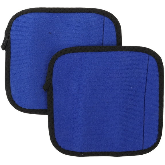 Soimiss 2Pcs Portable Blue Barbell Pad for Weightlifting Gym Bar Protector Design