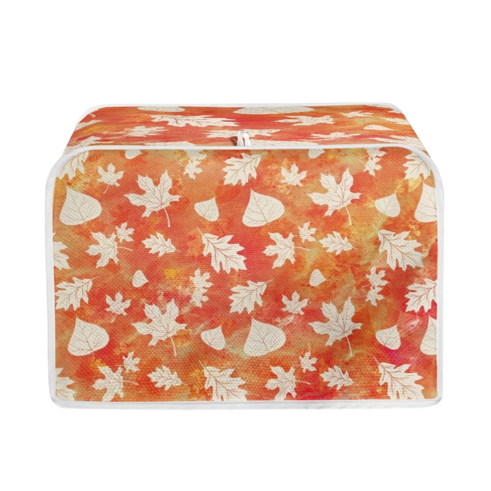 Binienty Toaster Covers 4 Slice Wide Slot Decorative Rustic Leaves