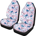 thumbnail image 5 of Pzuqiu Blue Butterfly Cherry Branch Car Seat Covers Full Set Interior, Protect, Suitable for Automotive Seats, Fit for Truck, 5 of 10