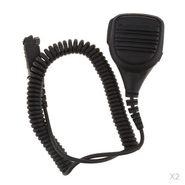 Micrófono De Altavoz De Hombro Baoblaze 2 Uds Impermeable A Prueba De Lluvia 3,5 mm