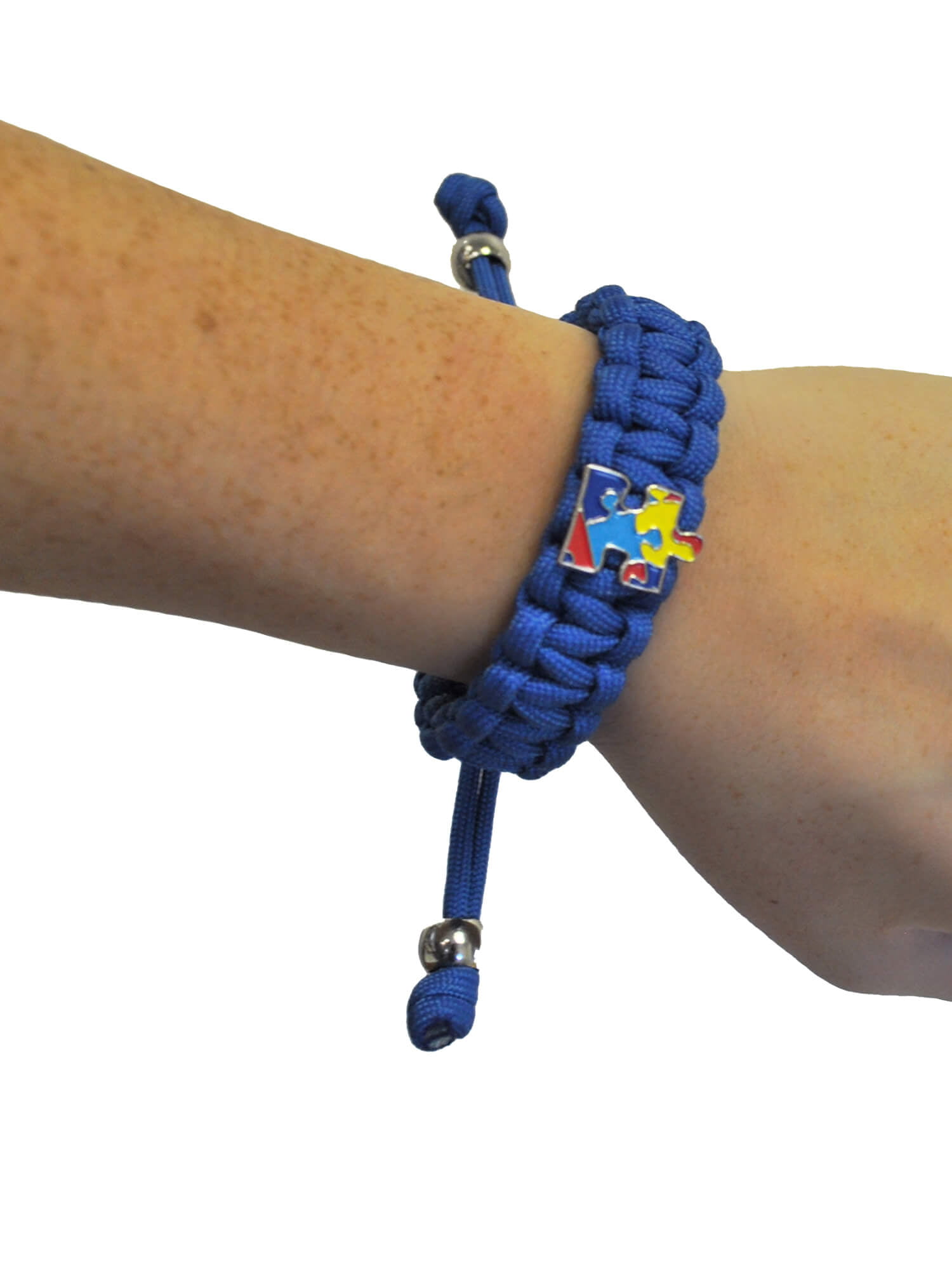 Autism Awareness  Ribbon Paracord Survival Bracelet