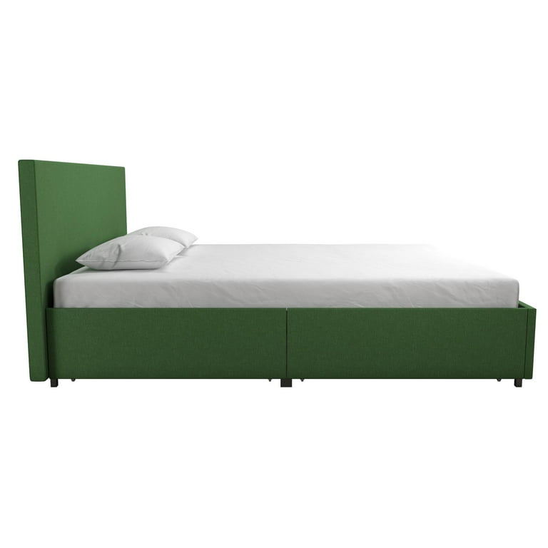 Novogratz kelly upholstered bed 2024 with storage stores