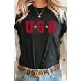thumbnail image 4 of USA Star Patriotic July Fourth Picnic Graphic Tee T-Shirt, 4 of 8