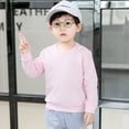 thumbnail image 2 of YDOJG Boys Sweatshirts Baby Boys Girls Solid Fashion Loose Warm Tops Sweatshirt Clothes, 2 of 5