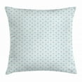 thumbnail image 1 of Pastel Throw Pillow Cushion Cover, Forget Me Not Flowers and Vertical Striped Pale Backdrop Spring Nature, Decorative Square Accent Pillow Case, 18 X 18 Inches, Pale Blue and Green, by Ambesonne, 1 of 2