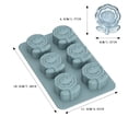thumbnail image 2 of Sunflower Shaped Silicone Ice Tray, Floral Ice Mold For Cocktails & Summer Drinks, 2 of 2