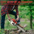thumbnail image 3 of Floseru 58 cc Gas Powered Chainsaw, 20 in Quick-Switch Bars – 550 ml Fuel Tanks, Automatic Chain Oiler, Centrifugal Air Filter, Quick Start, Inertial Chain Brake, 3 of 7