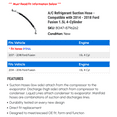 thumbnail image 2 of A/C Suction Hose - Compatible with 2014 - 2018 Ford Fusion 1.5L 4-Cylinder 2015 2016 2017, 2 of 2