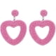 thumbnail image 1 of lureme Cute Heart Earrings Red Heart Statement Dangle Earrings for Women and Girls (er005558), 1 of 4