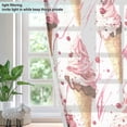thumbnail image 4 of Yayeee Window Curtains Light Filtering 63"x42" Grommet Panel Pair Home Living Room Decor, Pink Ice Cream Pattern, 4 of 7
