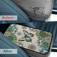 thumbnail image 4 of Yuyamidu Butterfly Car Arm Rest Cover Pad Universal Fit Most Vehicles Boho Mandala Flower Car Center Console Armrest Cover Winter Auto Interior Accessories, 4 of 7
