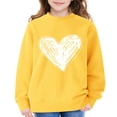 thumbnail image 5 of Mercatoo Teen Girls Oversized Pullover Sweatshirts Cute Heart Graphic Crew Neck Sweatshirts Kids Cotton Loose Long Sleeve Sweater, 5 of 7