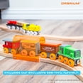 thumbnail image 3 of ORBRIUM 56 Piece Wooden Train Track Expansion Pack with Tunnel Compatible Thomas Wooden Railway Brio Chuggington Imaginarium, 3 of 5