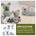 thumbnail image 4 of Sipeihong 6pcs Mini Koala Figurines Garden Resin Sculpture Cake Topper DIY Decoration, 4 of 7