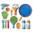 thumbnail image 3 of Bubble Play 7-in-1 Magic Bouncing Bubble Mega Set  Includes [3] Mini Blowers, [2] 8oz Solution Refills, Blaster Gun, Handheld Fan, Jumbo Wand, Bouncy Game Paddle, Glove, Blower Tool, Trays & More, 3 of 9