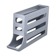 thumbnail image 3 of Dispensador de huevos, huevera con rodamiento automático, bandeja organizadora para 30 huevos, contenedor para huevos, huevera para accesorios, comedor, hogar. Gris, 3 of 9