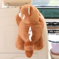 thumbnail image 5 of Yvsxxv Car Tissue Holder, Cute Raccoon Tissue Box Cover Hanging Plush Paper Storage Holder Napkin Box Tissue Dispenser for Home Office Car Decoration, 5 of 7