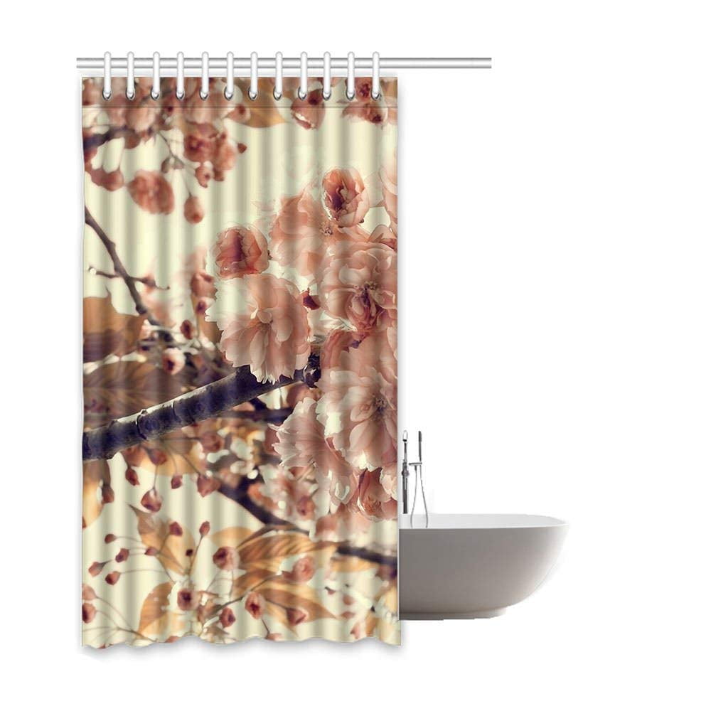 Bosdeco Retro Flower Waterproof Polyester Bathroom Shower Curtain 66x72 Inches Walmart Canada