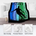 thumbnail image 5 of Football Throw Blanket, Football Blanket for Adults Team Gifts, Football Gifts for Boys Aged 8-12 Football Lovers, 60"x80" Soft Cozy Boys Throw Blanket for Teen Players Coach, 5 of 5