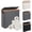 Grey, variant on Toilet Paper Storage Basket with Lid - The Ultimate Bathroom Organizer, Free Standing Toilet Paper Holder for Up to 9 Mega Rolls, Toilet Tissue Storage Bin with Handle for RV Closet, Beige