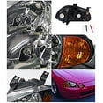thumbnail image 2 of Spec-D Tuning 2LH-DEL93JM-EU For Honda Del Sol Black Headlights w/ Built-in Amber Corner Lamps, 2 of 2