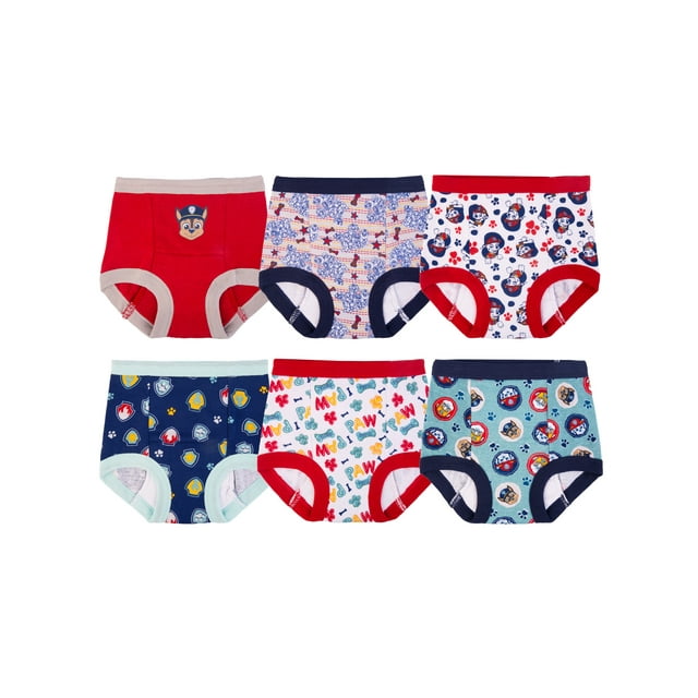 Paw Patrol Toddler Boys' Training Pants, 6 Pack, Sizes 2T3T