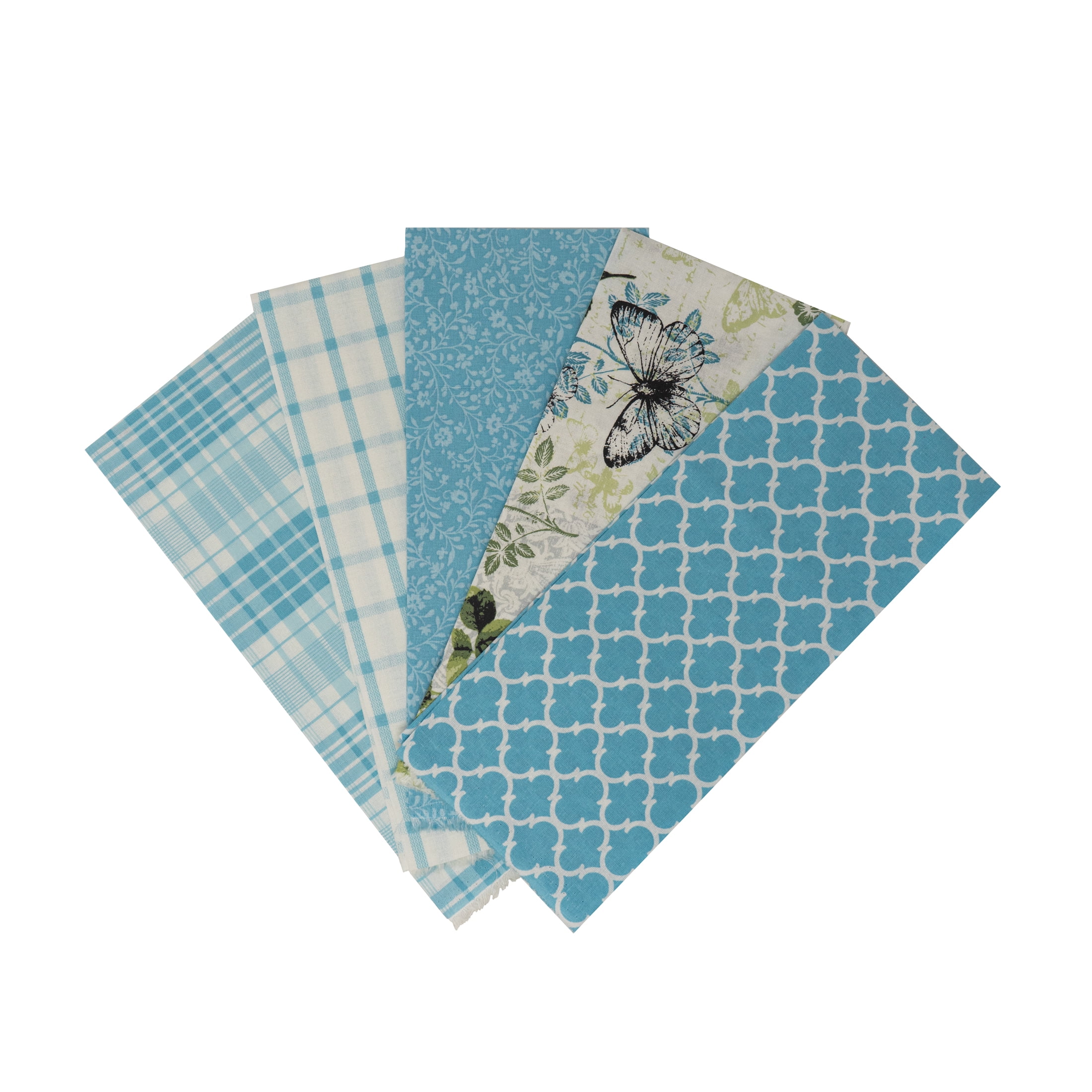 Waverly Inspirations, 100% Cotton, Sewing & Crafting, Riviera Fabric Bundle, 21 x 18, 5Pcs