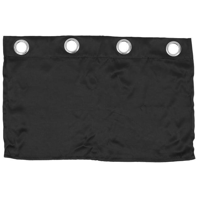 Pure Color Sun Proof Shade Screen Purdah Cortina cenefa corta para cocina Balcón Hogar 74x46cm (Negro)