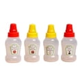 thumbnail image 2 of Condiment Bottles, 4-Piece Mini Plastic Dispensers with Secure Caps, for Dispensing Honey, Ketchup, Soy Sauce, Salad Dressing, Packed Lunches and Picnic Foods, 2 of 9