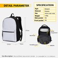 thumbnail image 2 of Godzilla Bag, Student Backpack, 3D Printing, Game Characters, Travel Bag, Computer Bag-week, 2 of 2
