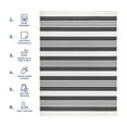 thumbnail image 5 of nuLOOM Lena SpinClean Machine Washable Striped Area Rug, 4' x 6', Lena Charcoal, 5 of 9