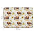 thumbnail image 5 of White Buffalo Sunflower Flower Flannel Non Slip Door Rugs,Washable Door Mats Indoor,Decorative Door Mats,Dirt-Resistant and Absorbent Doormat for Entrance,Bedroom,Kitchen,Bathroom,23.5"x16", 5 of 5