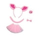 thumbnail image 4 of Conjunto de disfraz de cerdo, tocado decorativo, animal de cosplay para fiesta de carnaval de Halloween Falda de tul, 4 of 7