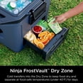 thumbnail image 4 of Ninja FrostVault 30-Qt Hard Cooler with Cold Dry Zone, Integrated Fridge-Temp Dry Storage Drawer, Premium Heavy-Duty Insulated Cooler, Keeps Ice for Days, FB131BL Lakeshore Blue, 4 of 9