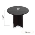 thumbnail image 3 of GOF 42" Round Table (42W x 42D x 29.5H) - Espresso, 3 of 4